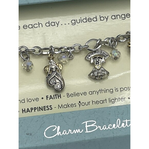 Count Your Blessings Angel Charm Bracelet New - Picture 4 of 5